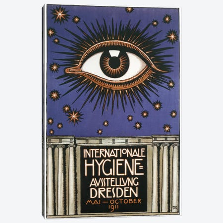 Cosmic Eye International Hygiene, 1911 Canvas Print #VAC1489} by Vintage Apple Collection Art Print