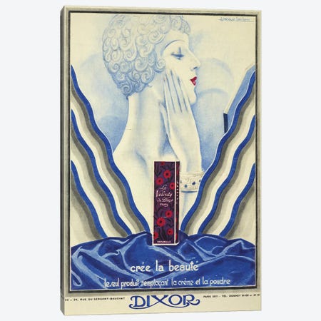 Dixor Beauty Cream Canvas Print #VAC1513} by Vintage Apple Collection Canvas Print