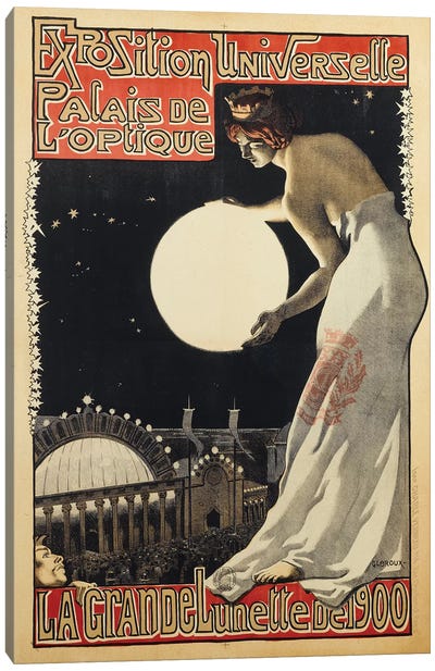 Exposition Universelle Palais de l'Optique, 1900 Canvas Art Print - Vintage Posters