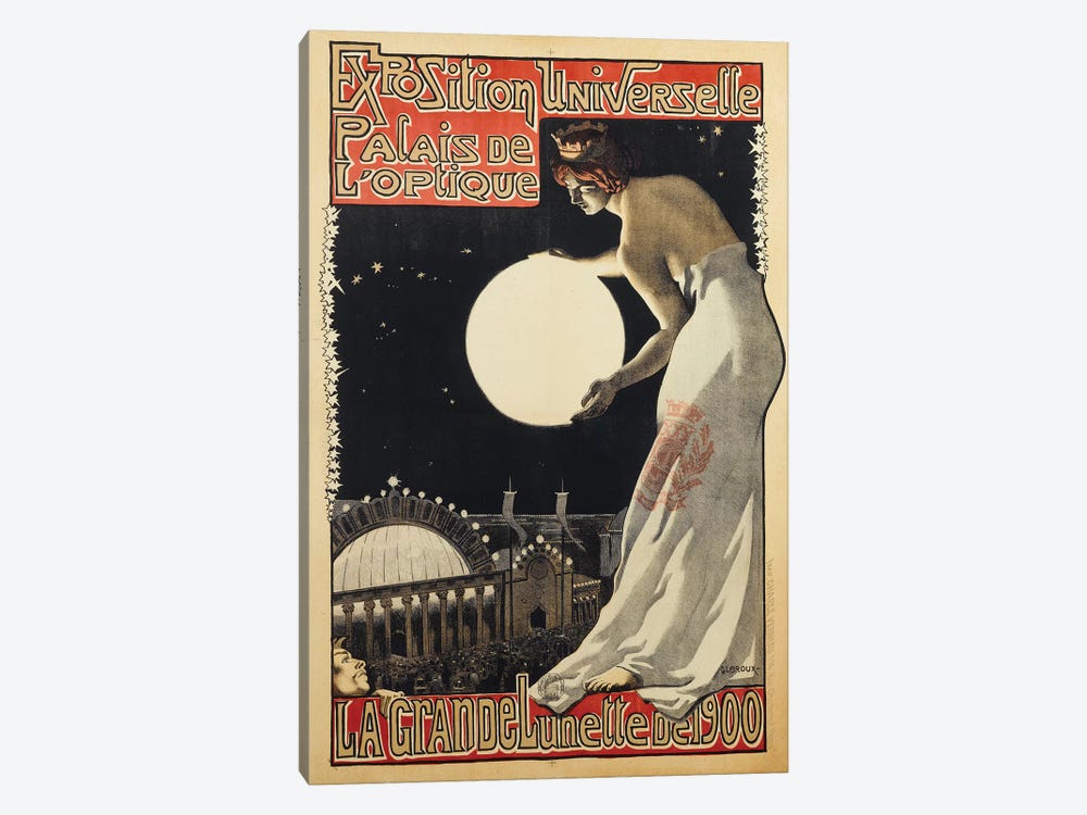 Exposition Universelle Palais de l'Optique, 1900 by Vintage Apple Collection 1-piece Canvas Art Print
