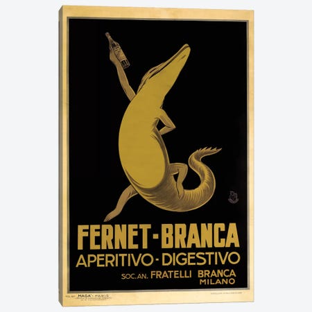 Fernet-Branca, Croc Canvas Print #VAC1587} by Vintage Apple Collection Art Print