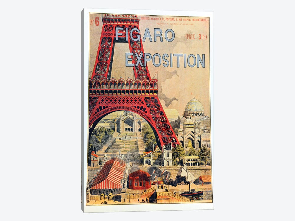 Figaro Exposition, September 1889 by Vintage Apple Collection 1-piece Canvas Print