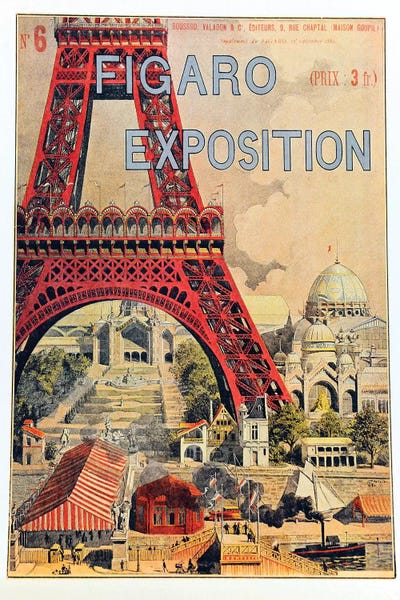 Towers: Figaro Exposition, September 1889 by Vintage Apple Collection