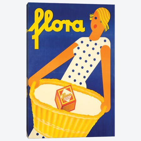 Flora Soap Canvas Print #VAC1591} by Vintage Apple Collection Canvas Print