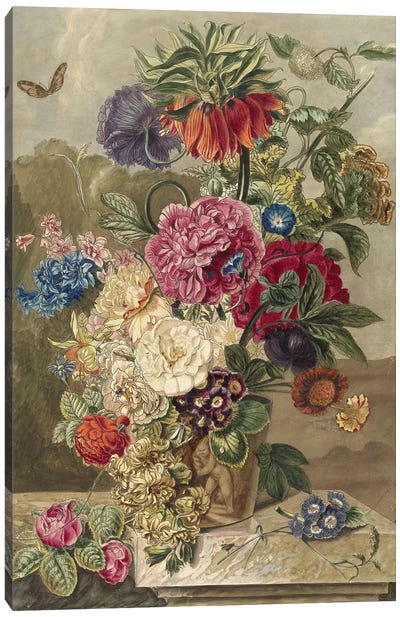 Flowers XVII Canvas Art Print - Vintage Apple Collection
