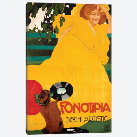 Fonotipia Dischi Artistici Canvas Print #VAC1616} by Vintage Apple Collection Canvas Print