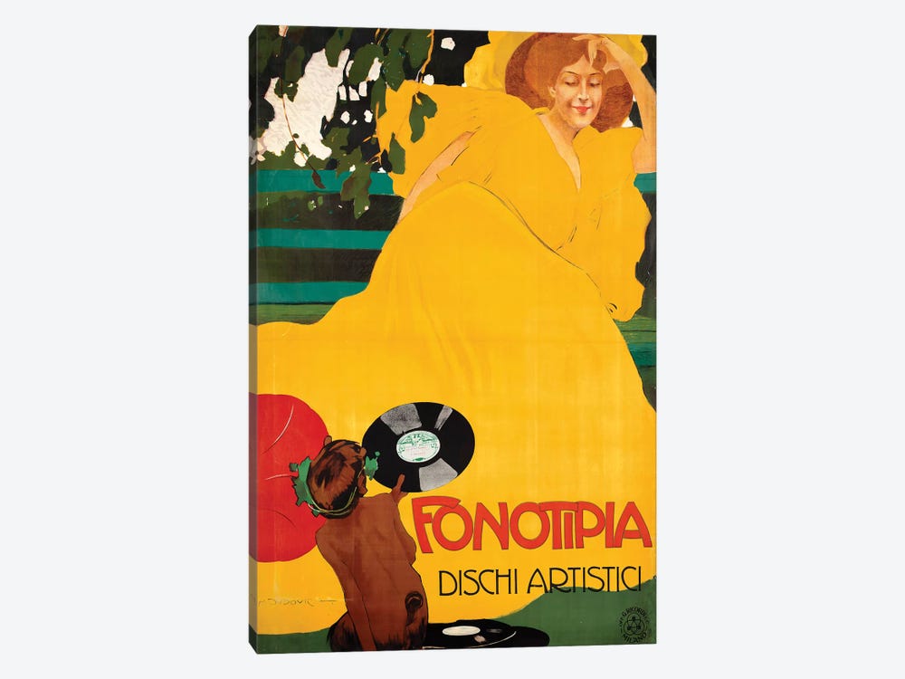 Fonotipia Dischi Artistici by Vintage Apple Collection 1-piece Art Print
