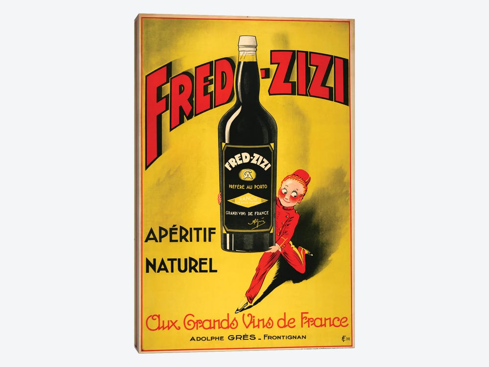 Fred-Zizi Apéritif, 1932 1-piece Canvas Art