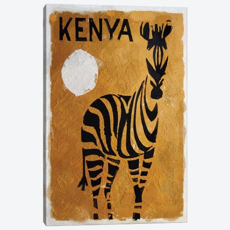 Kenya Canvas Print #VAC1734} by Vintage Apple Collection Canvas Artwork