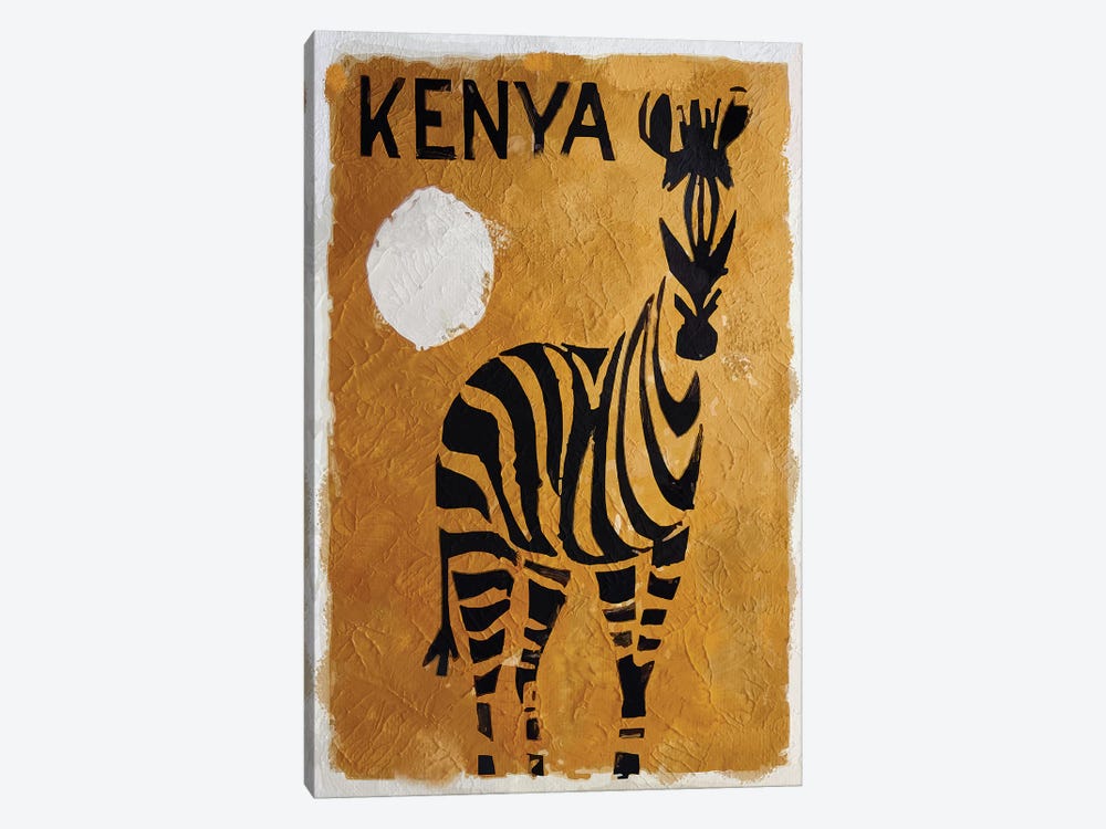 Kenya by Vintage Apple Collection 1-piece Canvas Wall Art