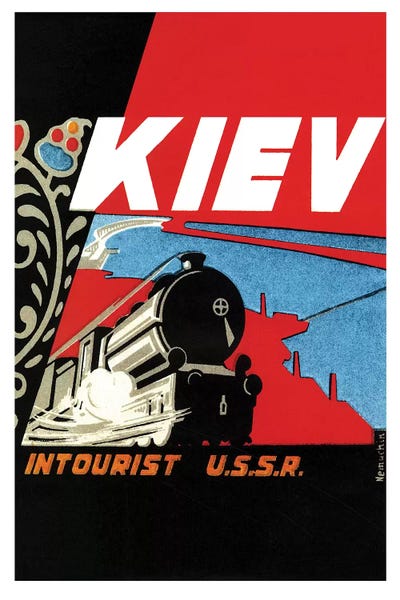Kiev Intourist U.S.S.R. by Vintage Apple Collection art print