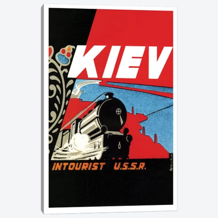 Kiev Intourist U.S.S.R. Canvas Print #VAC1735} by Vintage Apple Collection Canvas Art