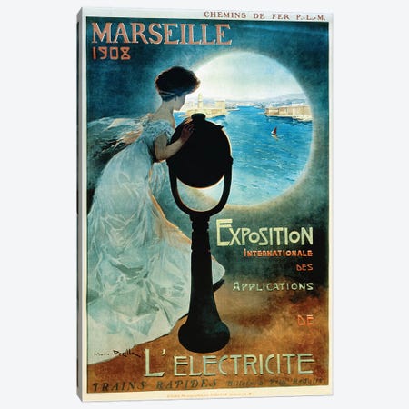 Marseille 1908 Canvas Print #VAC1815} by Vintage Apple Collection Canvas Art Print
