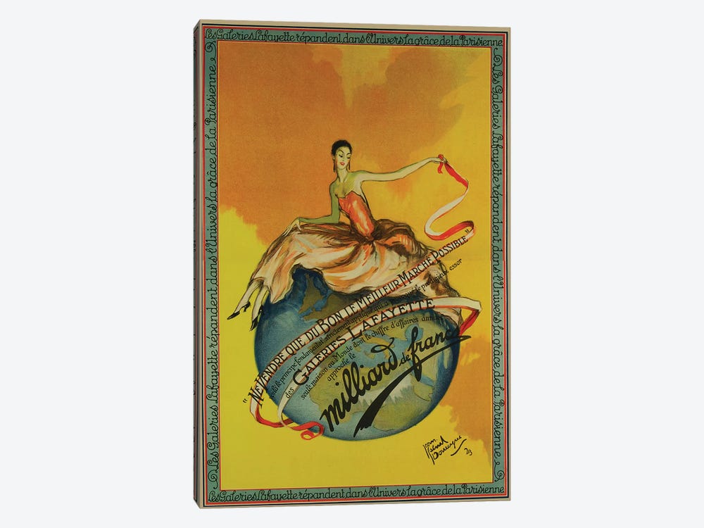 Milliard de France, 1923 by Vintage Apple Collection 1-piece Canvas Art