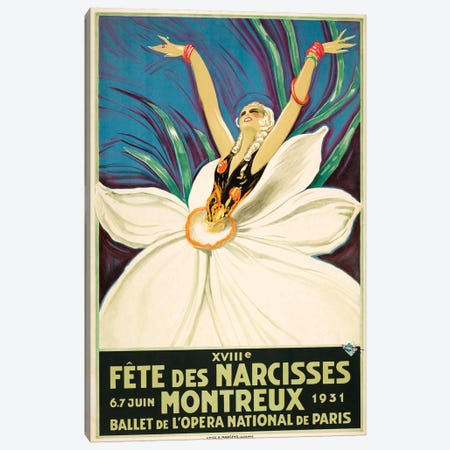 Paris Ballet, 1931 Canvas Print #VAC1893} by Vintage Apple Collection Canvas Wall Art