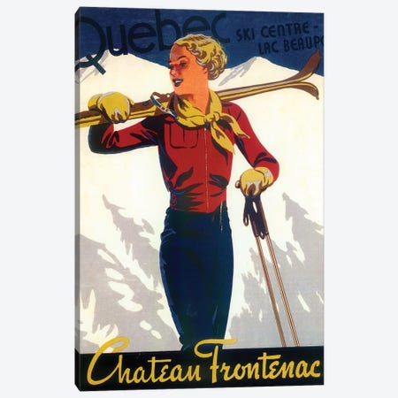 Skiing IV Canvas Print #VAC2007} by Vintage Apple Collection Canvas Art