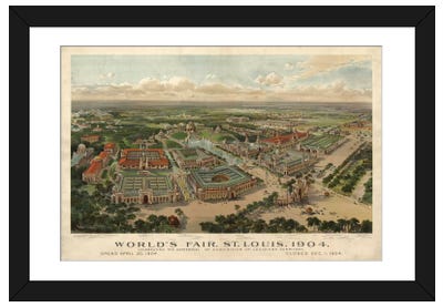 St. Louis World's Fair, 1904 Paper Art Print - Maps