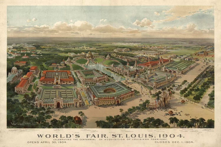 St. Louis World's Fair, 1904 by Vintage Apple Collection wall art