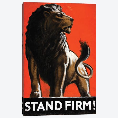 Stand Firm! Canvas Print #VAC2035} by Vintage Apple Collection Canvas Print