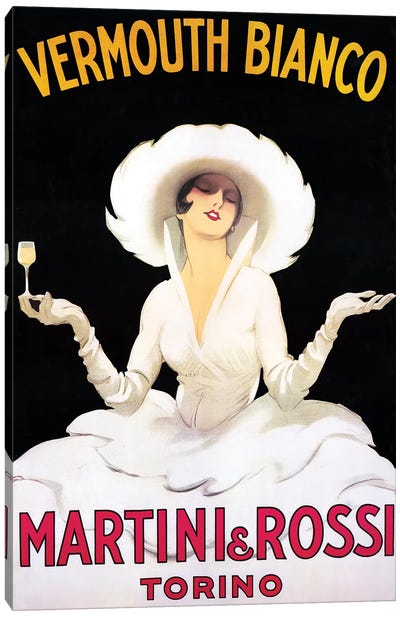 Vermouth Bianco Canvas Art Print - Vintage Apple Collection