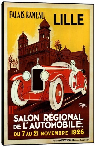 Lille Salon 1926 Canvas Art Print - Vintage Apple Collection