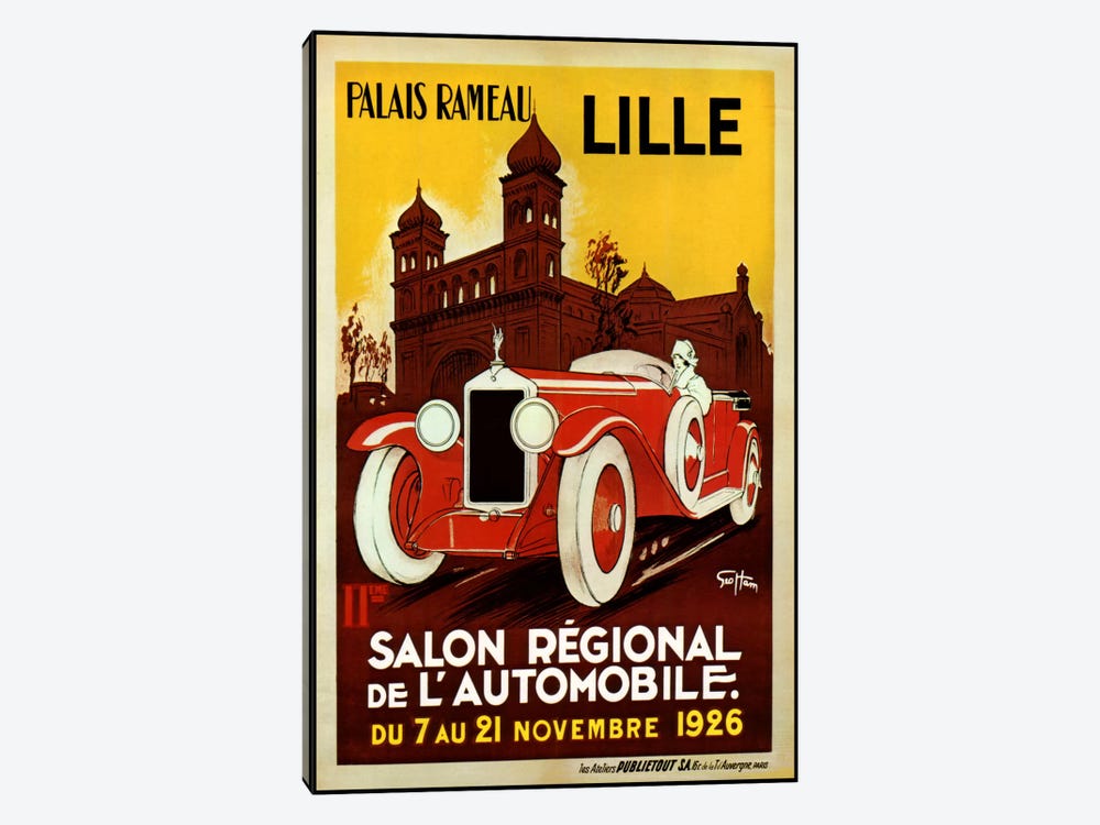 Lille Salon 1926 by Vintage Apple Collection 1-piece Canvas Art Print