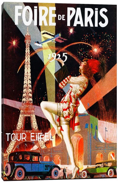 Foire de Paris Canvas Art Print - Vintage Posters