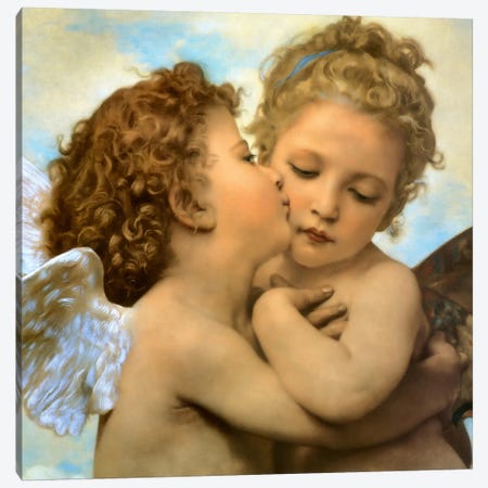Bouguereau, Angels and cupids Canvas Print #VAC267} by Vintage Apple Collection Canvas Artwork