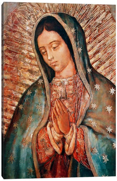 Our Lady Canvas Art Print - Religious Figure Art