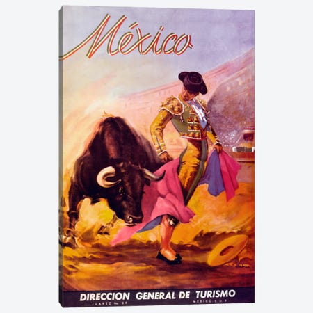 Turismo Mexico I Canvas Print #VAC34} by Vintage Apple Collection Canvas Art Print