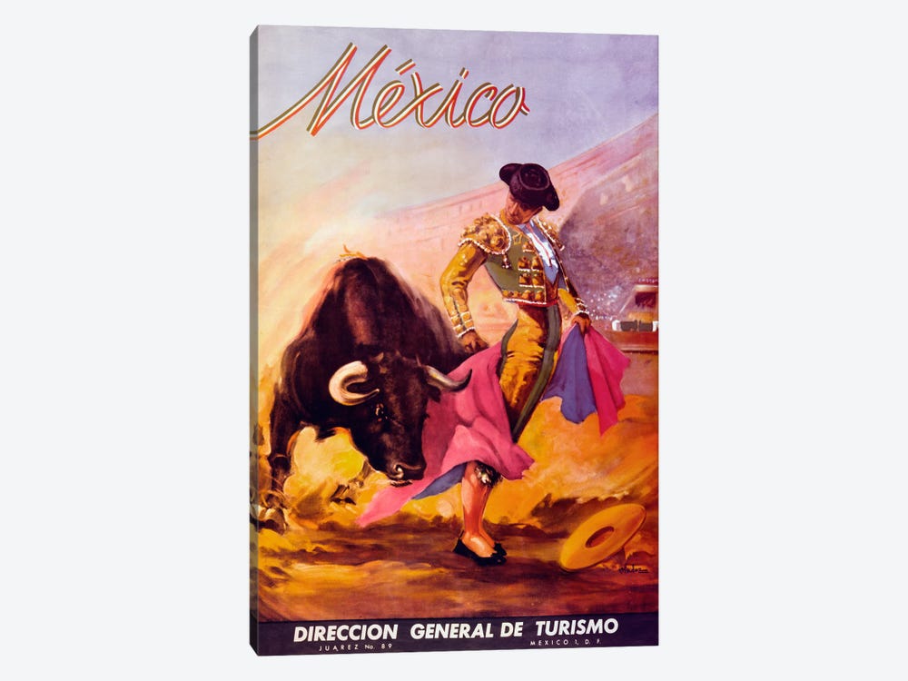 Turismo Mexico I by Vintage Apple Collection 1-piece Canvas Artwork