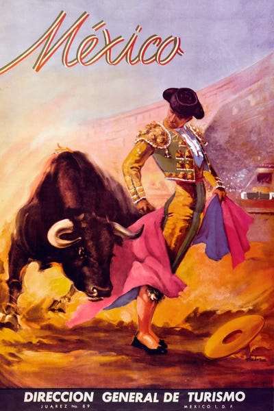 Latin Décor: Turismo Mexico I by Vintage Apple Collection