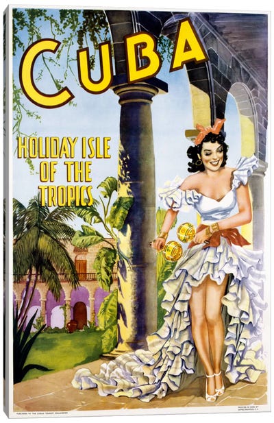 Cuba Canvas Art Print - Vintage Posters
