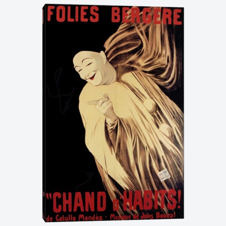 Folies Bergere Chand D Habits Canvas Print #VAC435} by Vintage Apple Collection Canvas Print