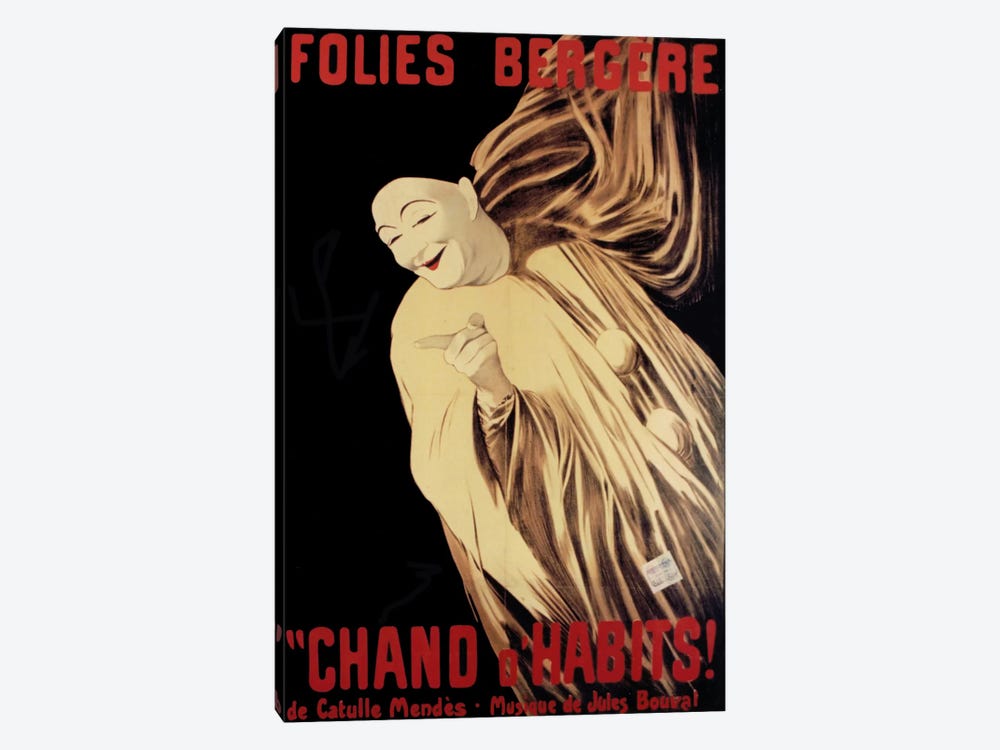 Folies Bergere Chand D Habits by Vintage Apple Collection 1-piece Canvas Art Print