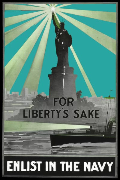 Navy: For Libertys Sake by Vintage Apple Collection