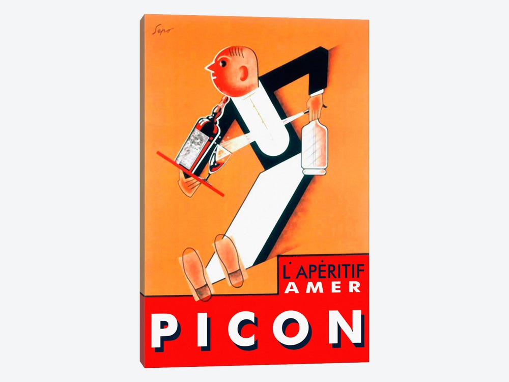Amer Picon by Vintage Apple Collection 1-piece Canvas Art Print
