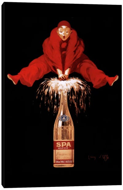 Belgium Liquor Red Man Canvas Art Print - Vintage Kitchen Posters