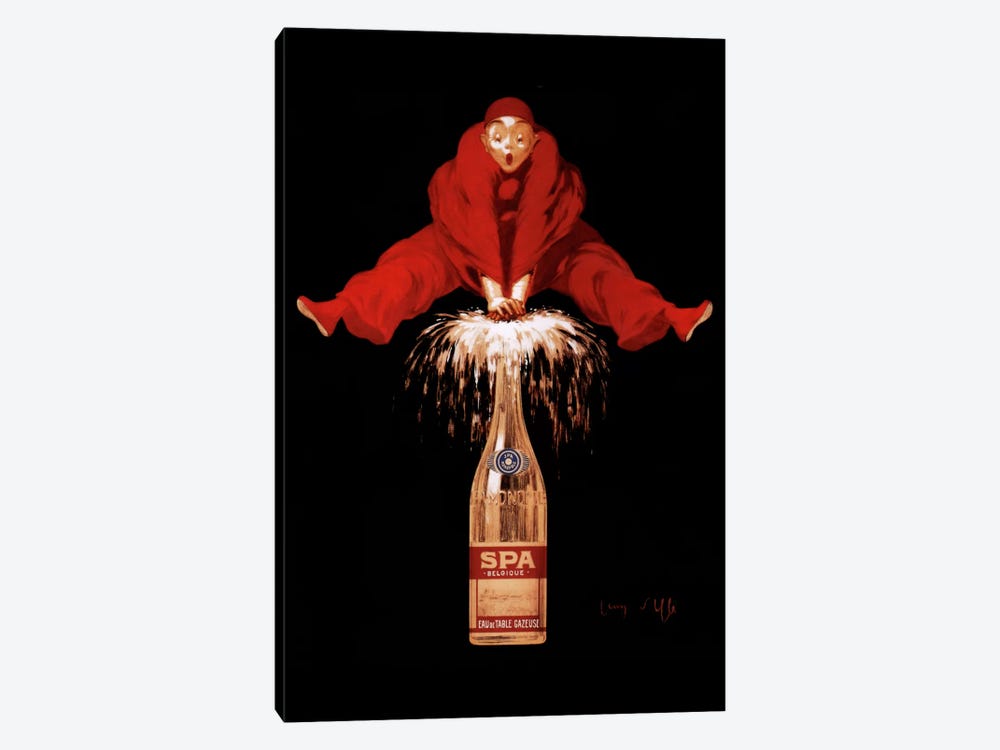 Belgium Liquor Red Man by Vintage Apple Collection 1-piece Canvas Art Print