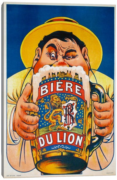 Biere du Lion Canvas Art Print