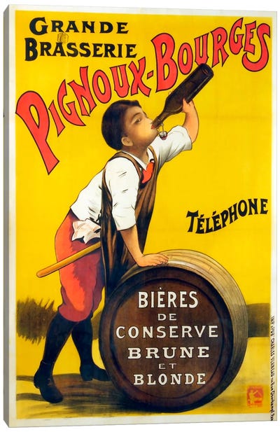 Pignoux Bourges Canvas Art Print - Vintage Apple Collection