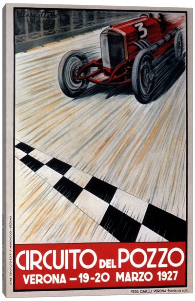 Circuit del Pozzo Italy Canvas Art Print - Auto Racing Art