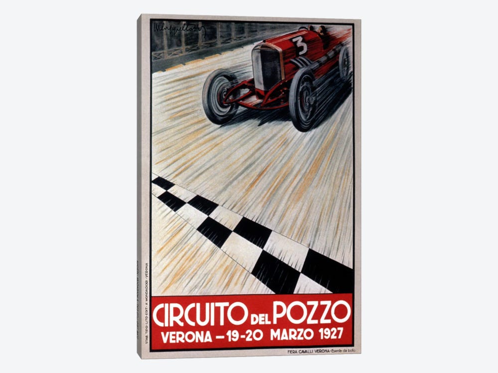 Circuit del Pozzo Italy by Vintage Apple Collection 1-piece Art Print