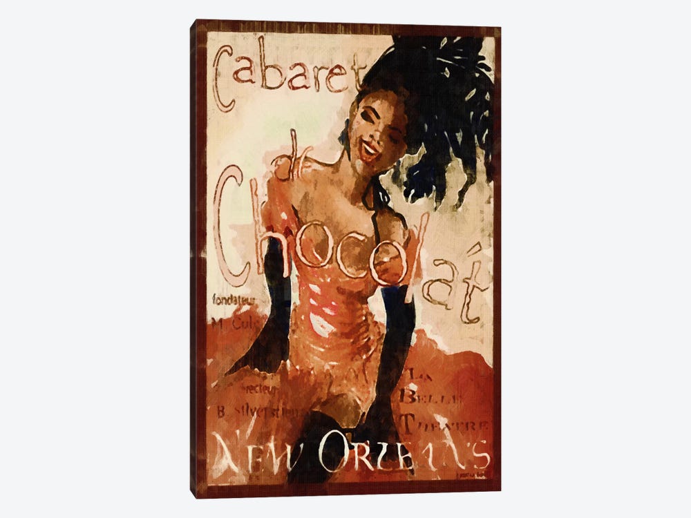 Cabaret Chocolate by Vintage Apple Collection 1-piece Art Print