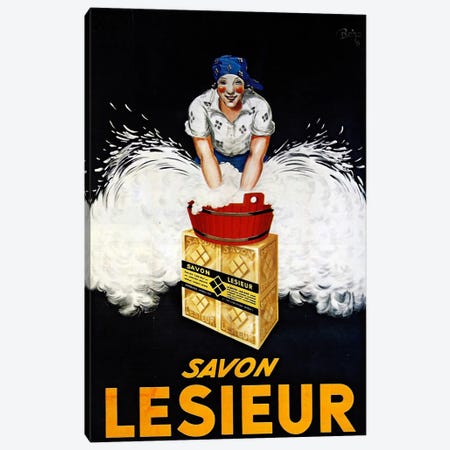 Savon Lesieur Canvas Print #VAC945} by Vintage Apple Collection Art Print