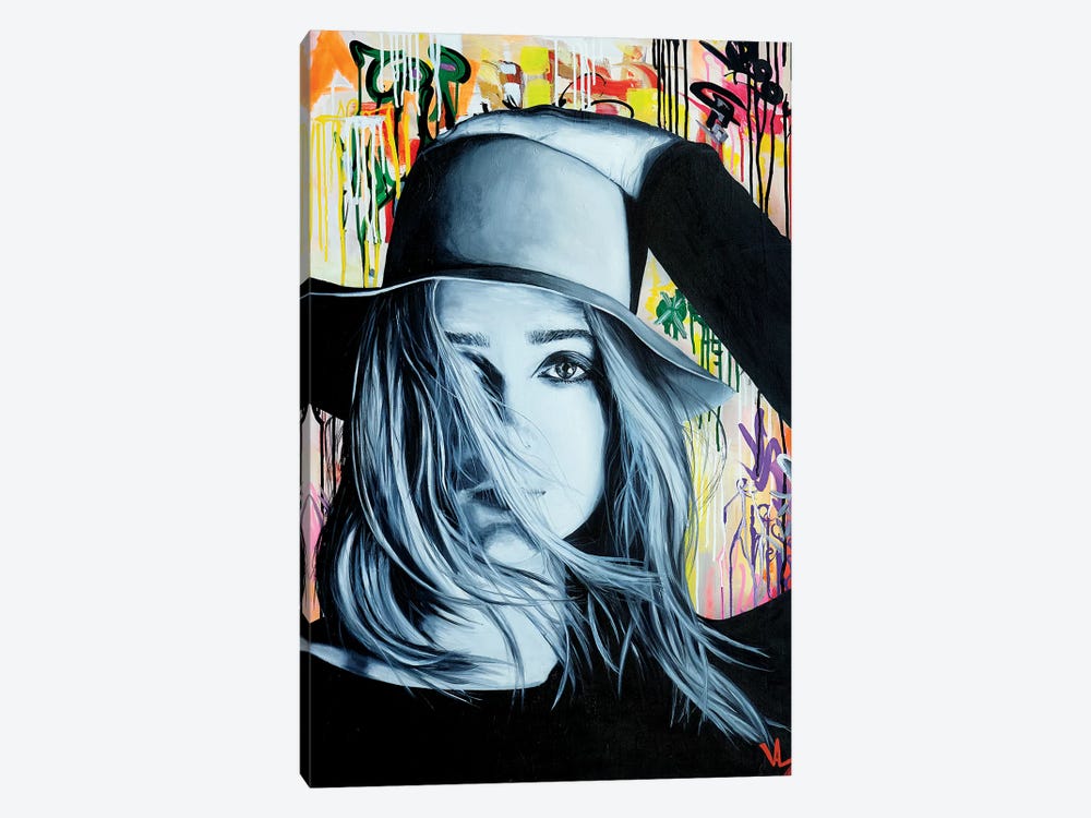 Hat Face by Val Escoubet 1-piece Canvas Artwork
