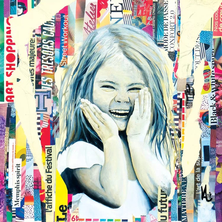 The Mischievous Little Girl by Val Escoubet wall art
