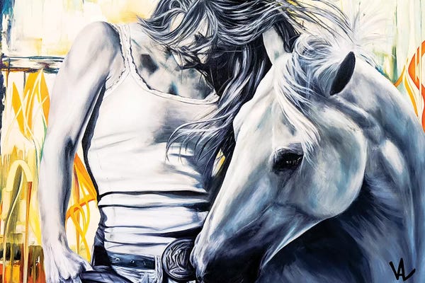 Women's Tops: The Winning Horse by Val Escoubet