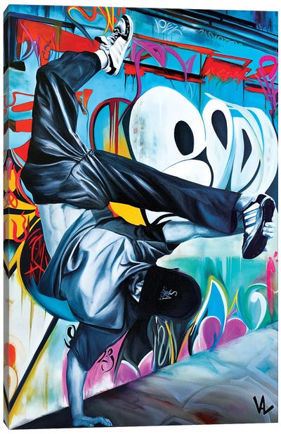 Urban Handstand Canvas Art Print - Rap & Hip-Hop Art
