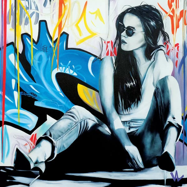 Women's Pants: Waiting For Tomorrow by Val Escoubet